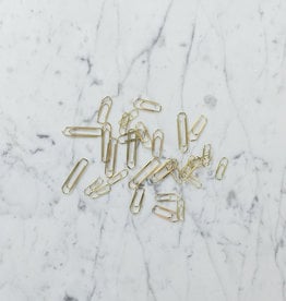 Leone Dell’Era 20 Assorted Brass Plated Paper Clips in Muslin Bag - 20 grams