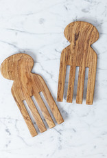 Olivewood Salad Tossing Hand Claws - 8"