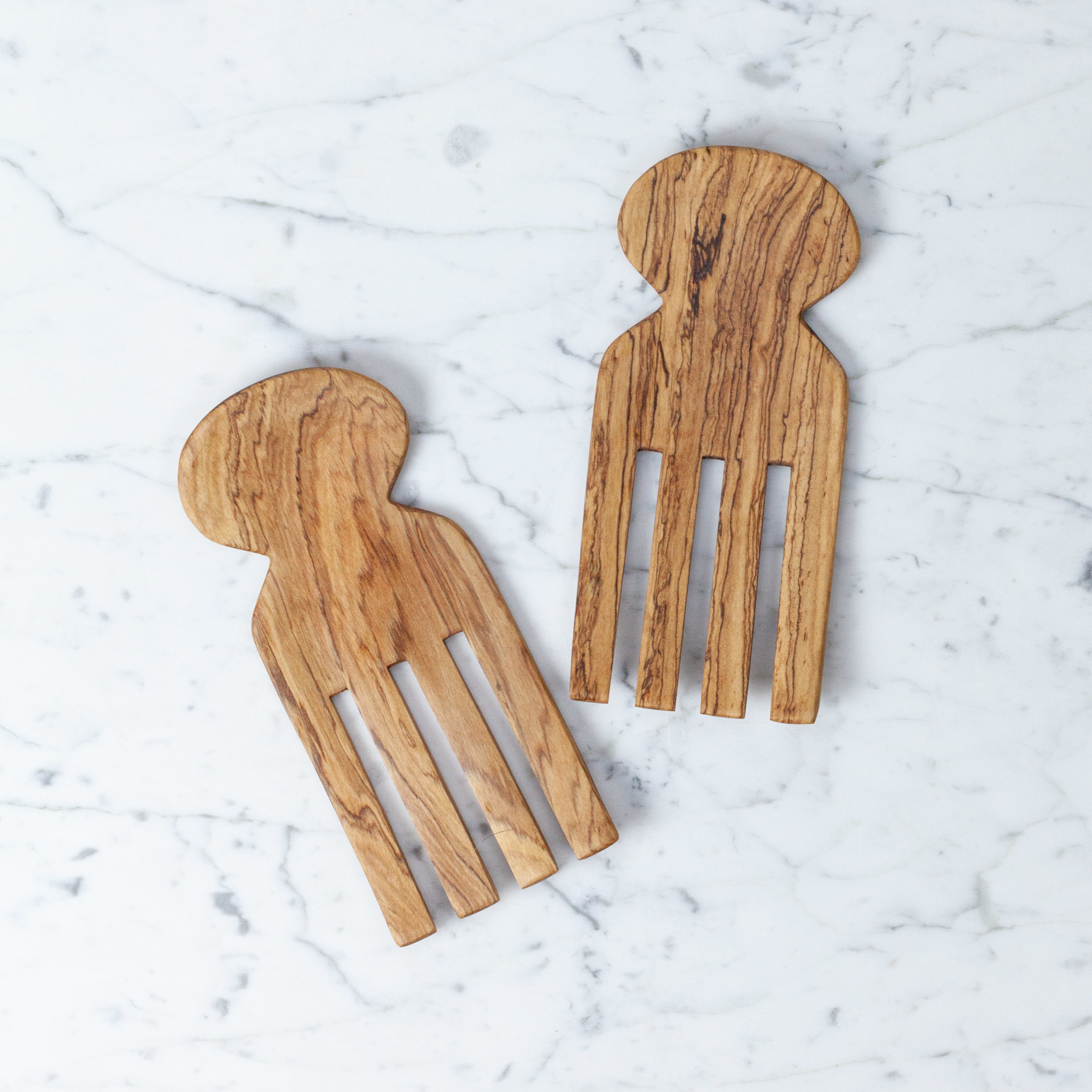 Olivewood Salad Tossing Hand Claws - 8"