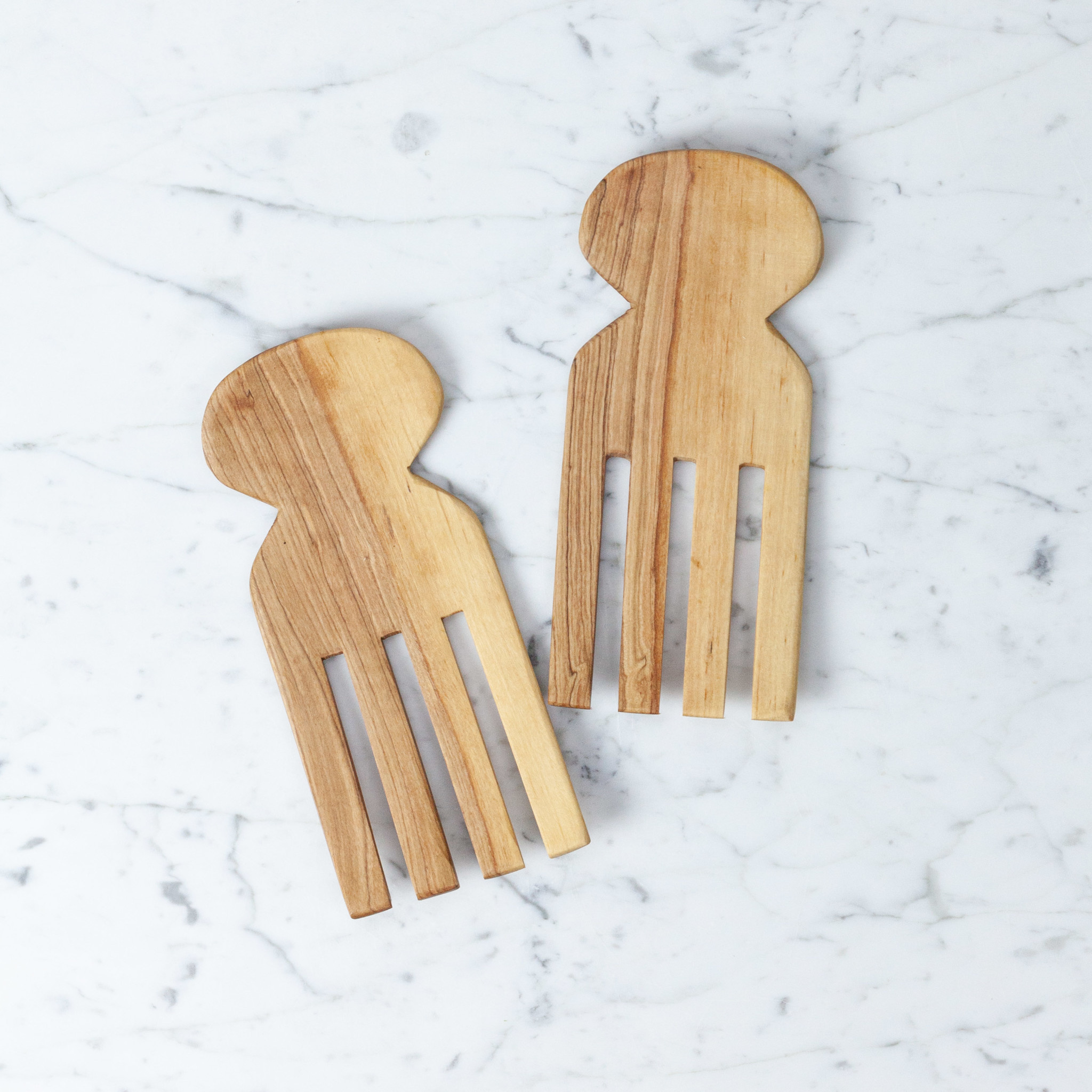 Olivewood Salad Tossing Hand Claws - 8"