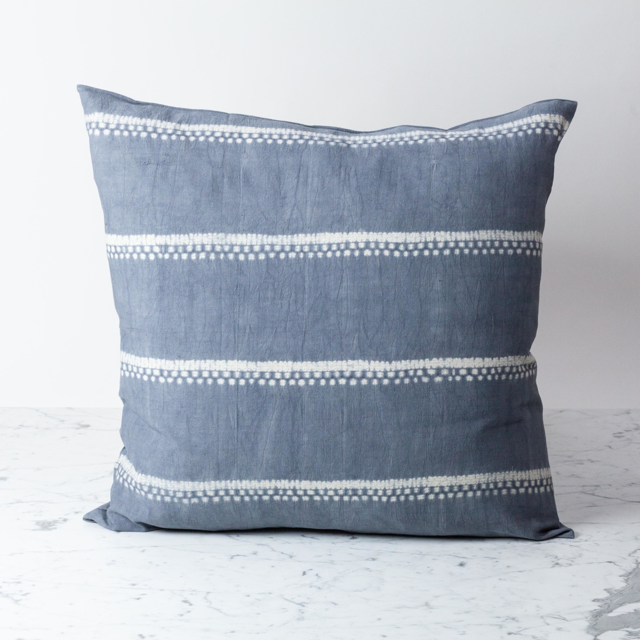 Tensira 24 X 24 Handwoven Cotton Pillow With Down Insert Button