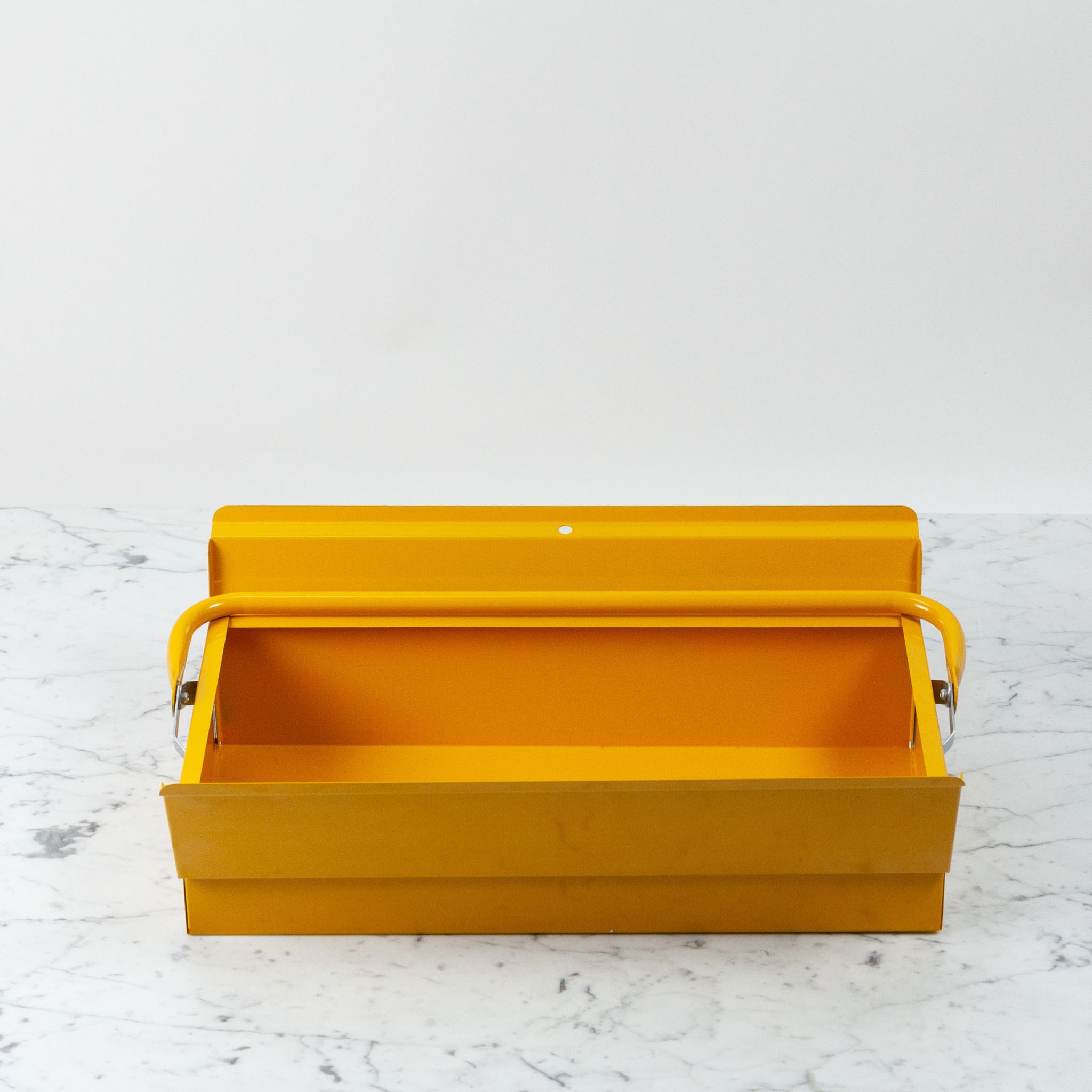 Metal Plus Italy Italian Single Layer Steel Tool Box - Yellow