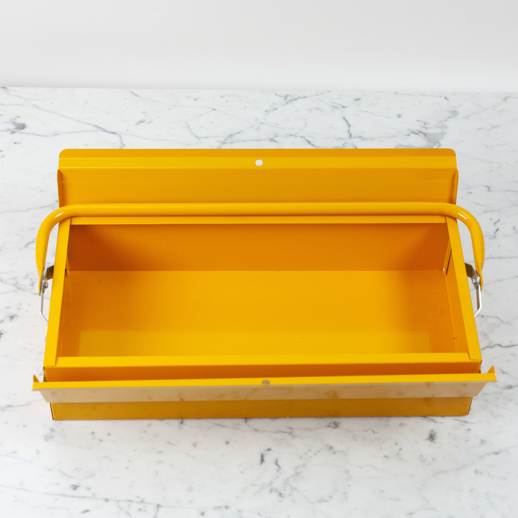 Metal Plus Italy Italian Single Layer Steel Tool Box - Yellow