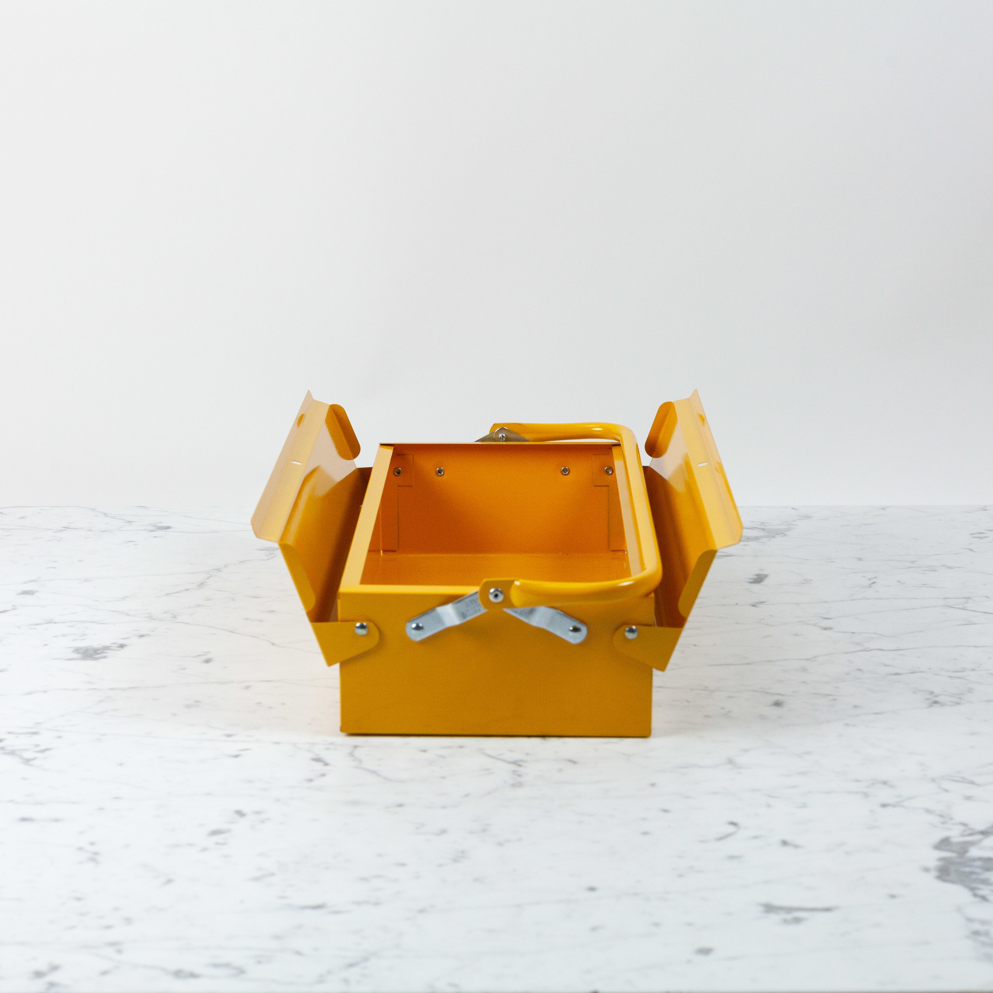 Metal Plus Italy Italian Single Layer Steel Tool Box - Yellow