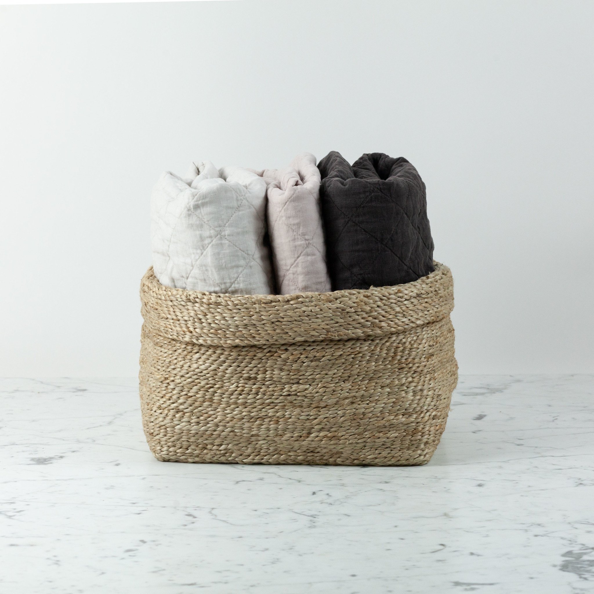 Download Natural Jute Simple Rectangular Storage Basket - 10" x 13 ...