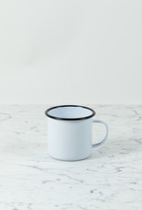 Black + White Enamel Large Mug - 16 oz