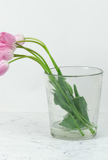 Belgian Handblown Tapered Elizabeth Vase - Clear Glass - 9"