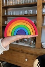 Grimm's Toys Rainbow - Large - 6 Piece Set - 6 1/2"