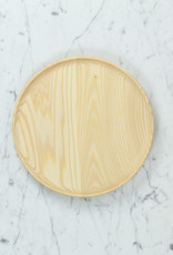 Ash Wooden Plate - Scoop Style - 10"