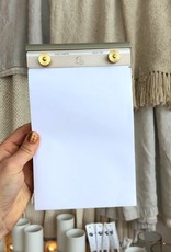 Exacompta FAF Refillable Metal Desk Pad - Blank - Large - 5" x 8