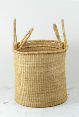 Grass Hamper Basket with Double Handles - Small - 16"