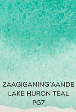 Beam Paints #20 Natural Pigment Handmade Watercolor Paintstones - Lake Huron Teal - Individually Wrapped