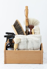 German Goat Hair Dust Brush with Black Spot - 13.5"