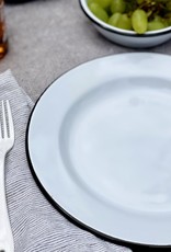 ELFIN Enamelware White Enamel Dessert Fork