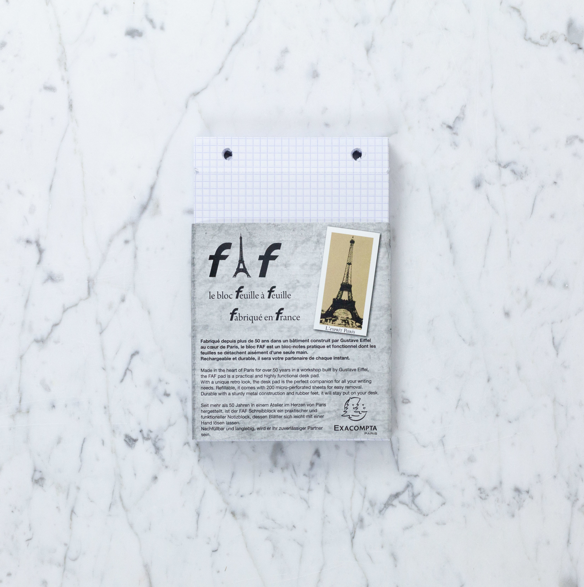 Refill for Exacompta FAF Metal Desk Pad - Blank -5" x 8"