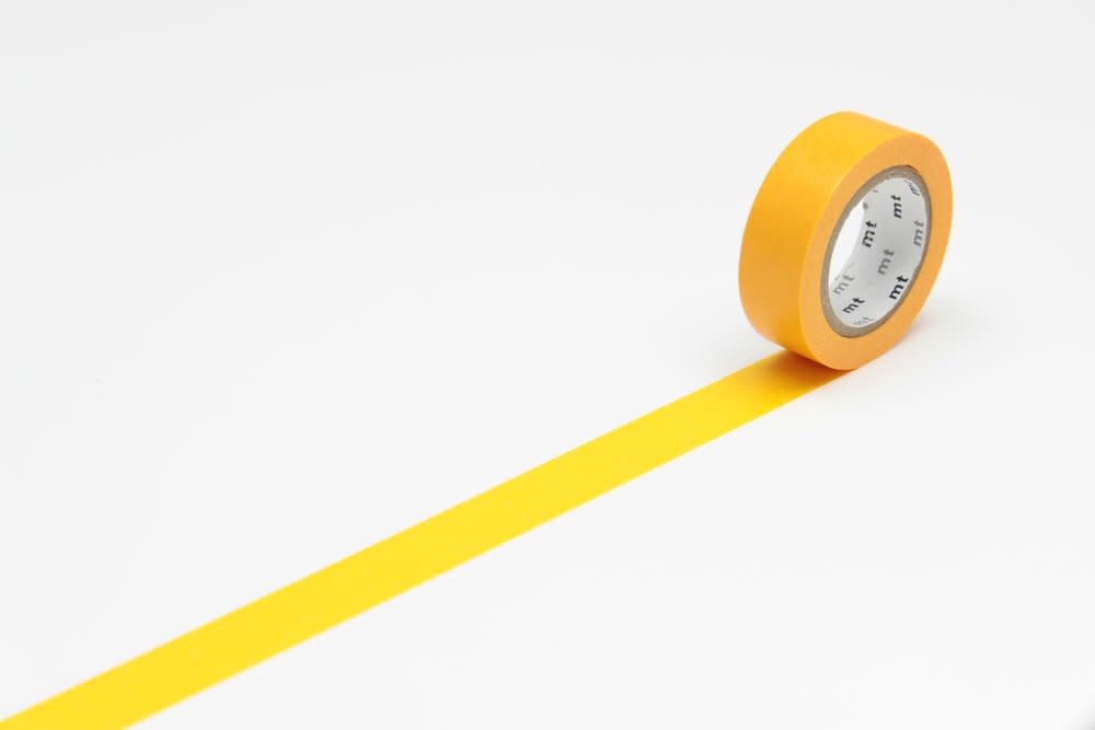 Washi Tape Single: Solid Himawari Sunflower Golden Orange