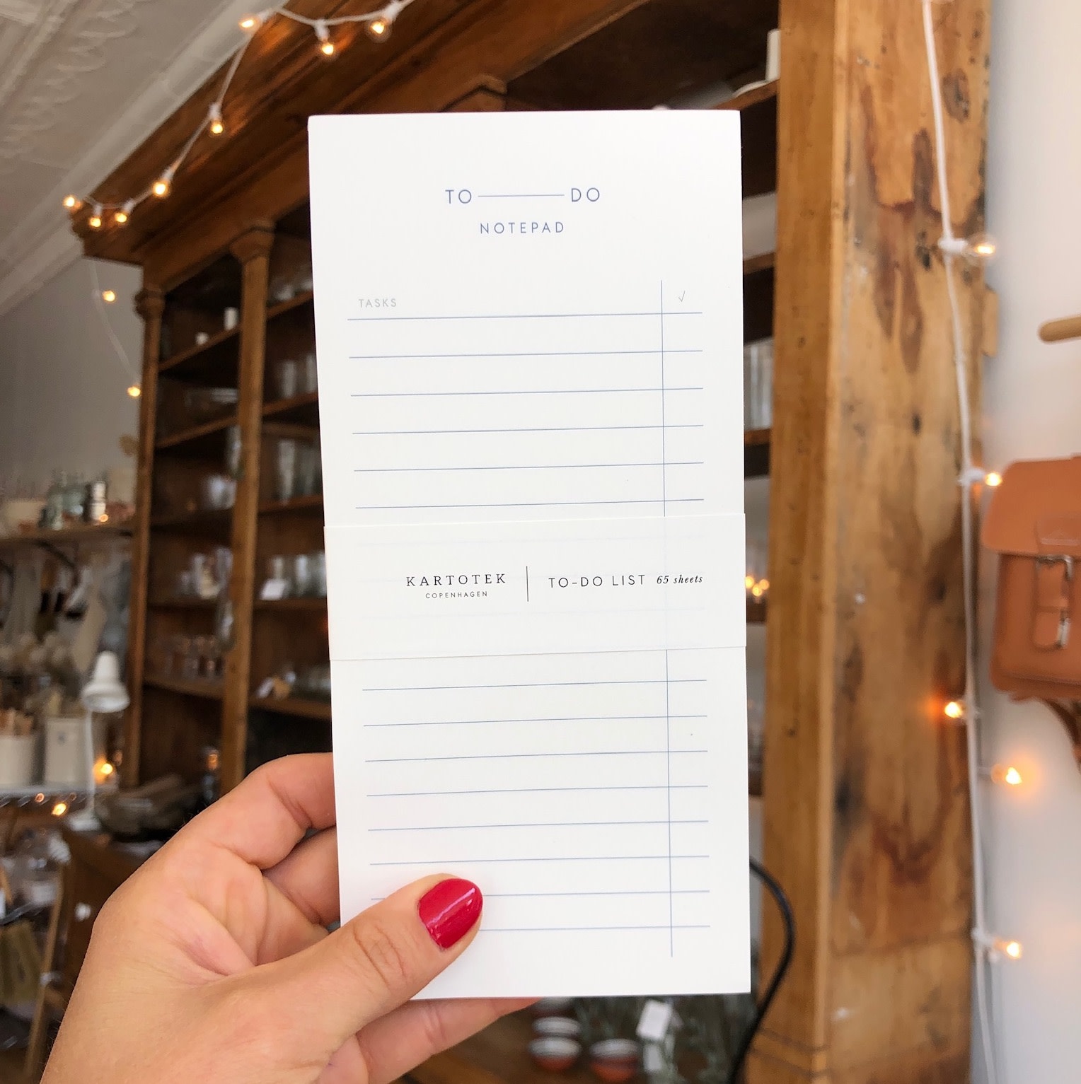 Simple Danish To Do Notepad - Slim 3.75x8"