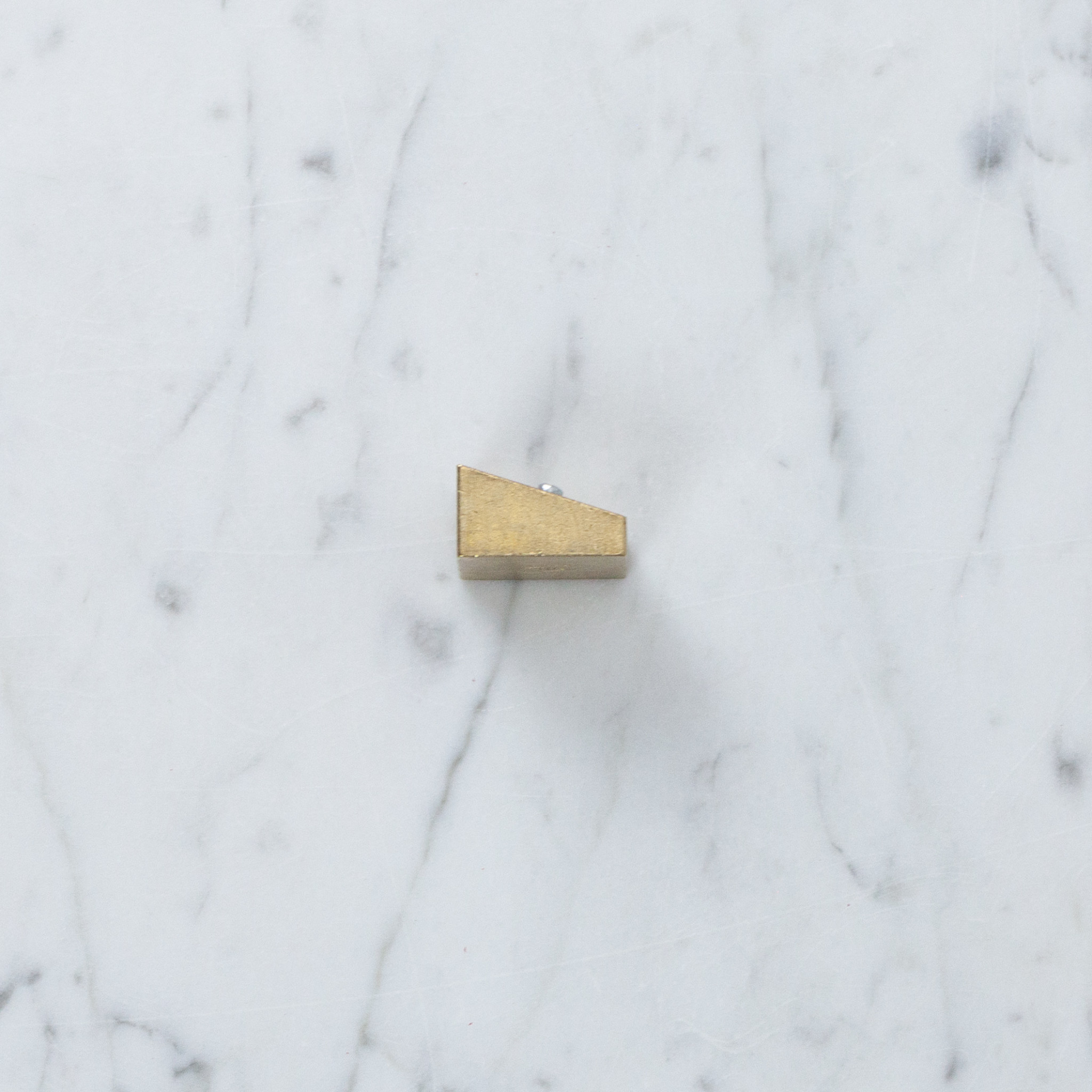 DUX Brass Wedge Double Pencil Sharpener