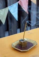 Cube Incense Holder - Brass