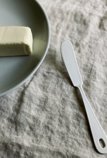 White Enamel Butter or Cheese Knife