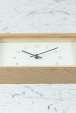 Lemnos Clocks Kaede Wall or Shelf Clock - White