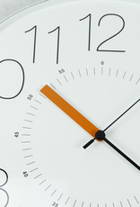 Lemnos Clocks Japanese Cara Wall Clock - White 12.6"