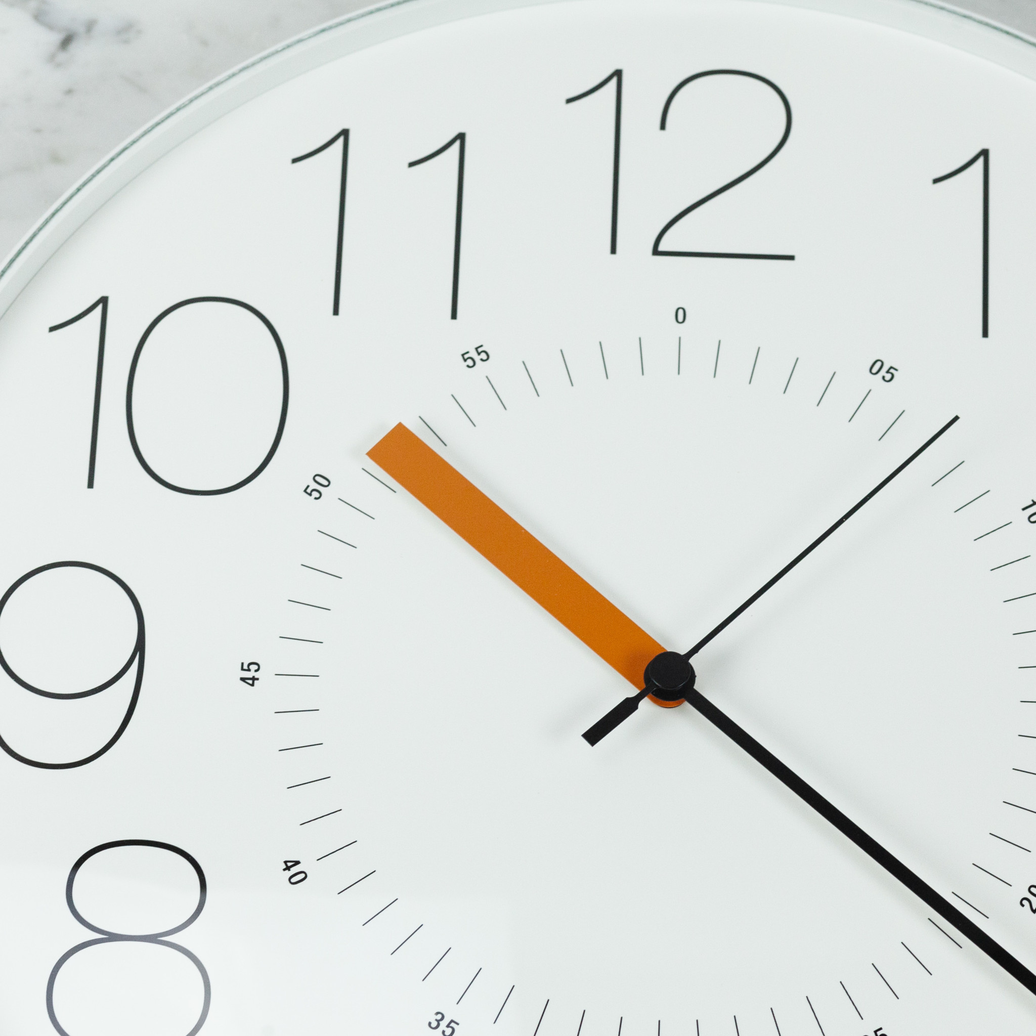 Lemnos Clocks Japanese Cara Wall Clock - White 12.6"