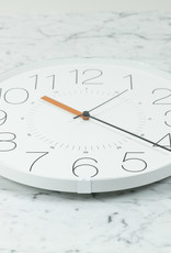 Lemnos Clocks Japanese Cara Wall Clock - White 12.6"