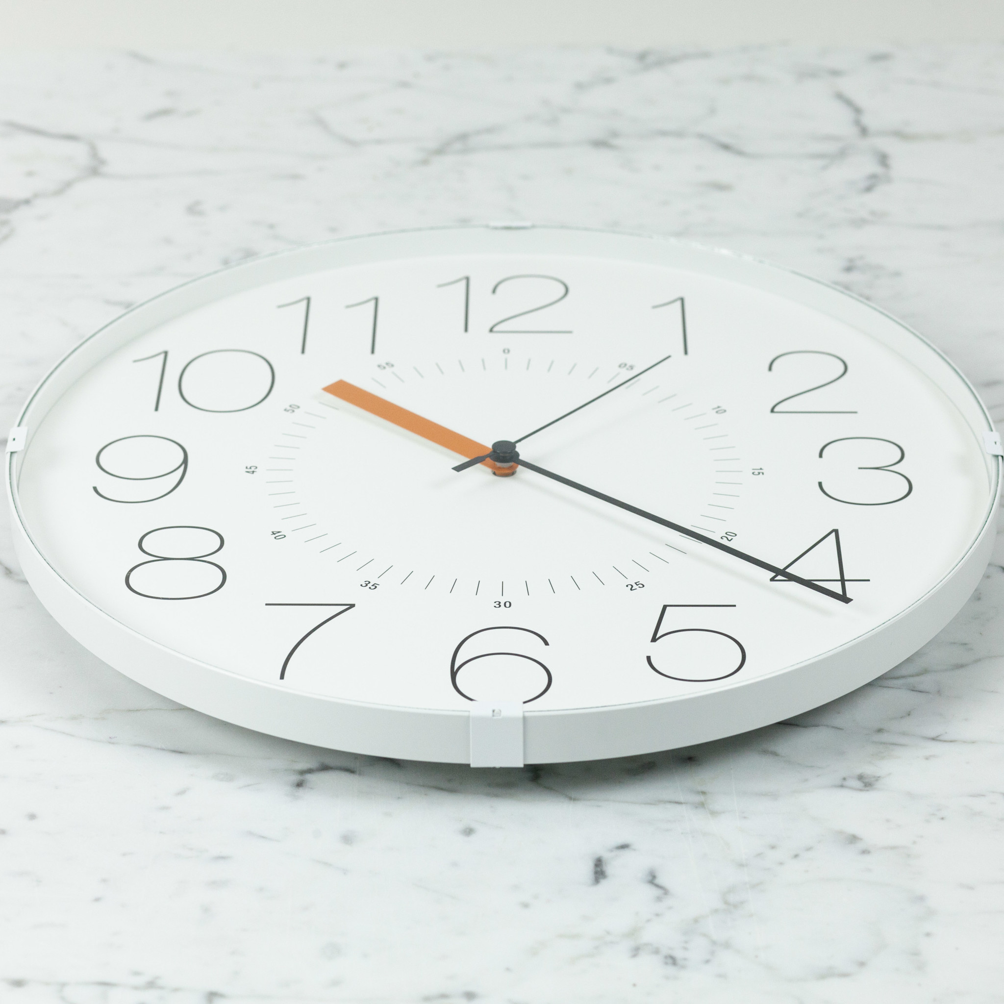 Lemnos Clocks Japanese Cara Wall Clock - White 12.6"