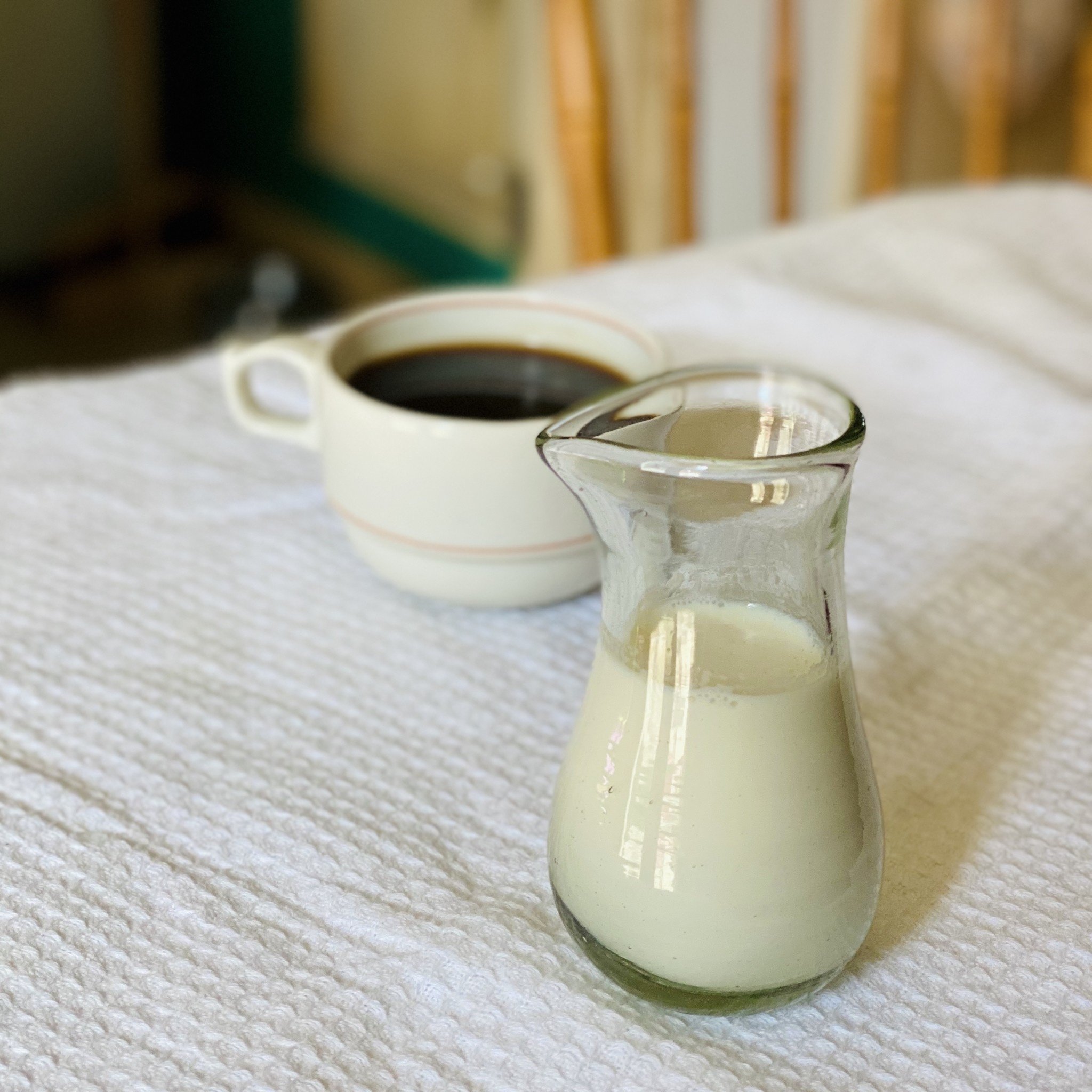 Handblown Recycled Mexican Glass Small Penguino Pitcher 4oz