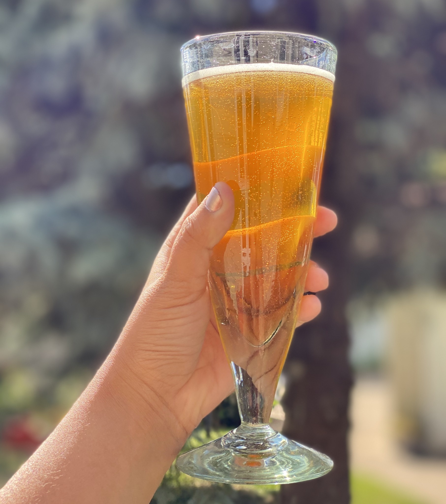 Handblown Mexican Recycled Cone Pilsner Glass 8.5"