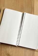 Traveler's Company Spiral Ring Kraft Notebook - A6 Slim - Blank - 100 Sheets