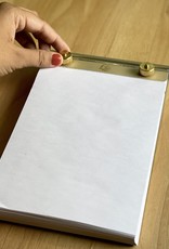 Exacompta FAF Refillable Metal Desk Pad - Blank - Large - 5" x 8