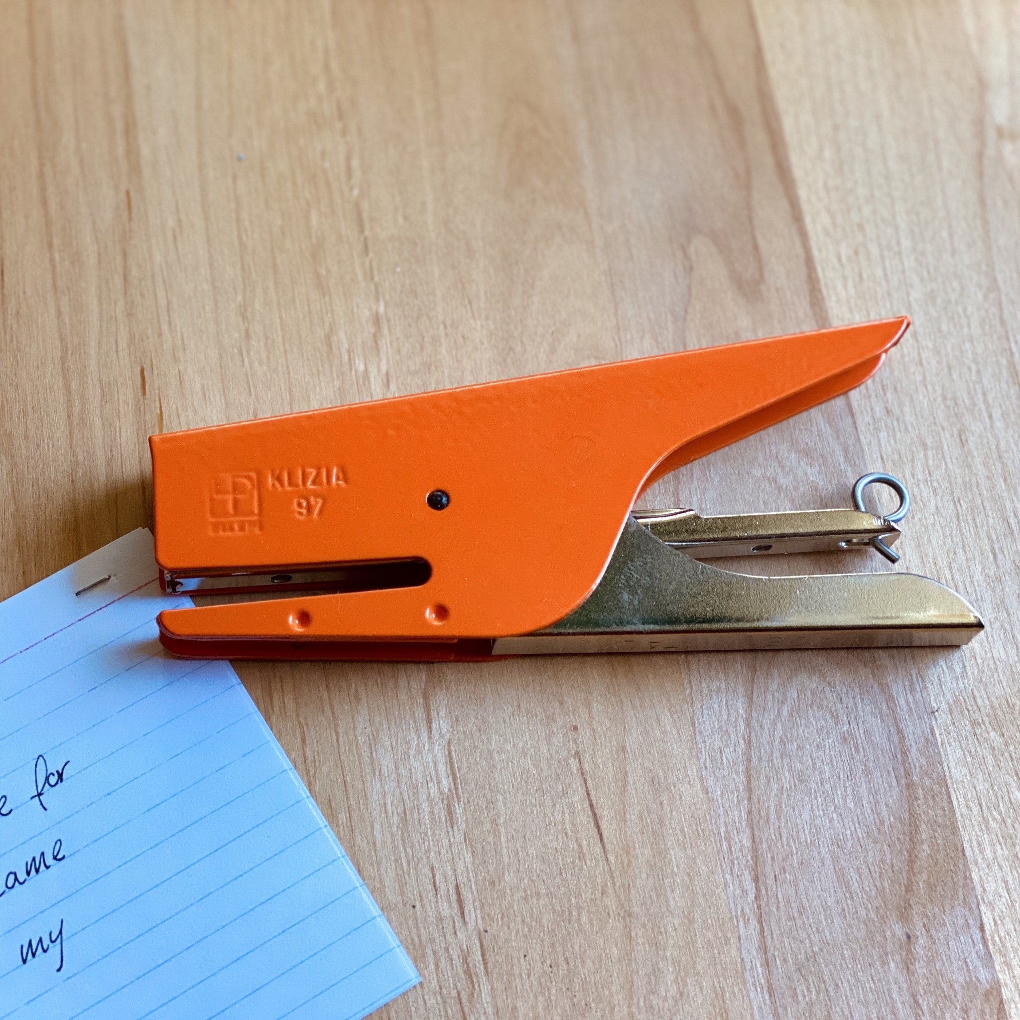 Klizia 97 Italian Stapler- Orange