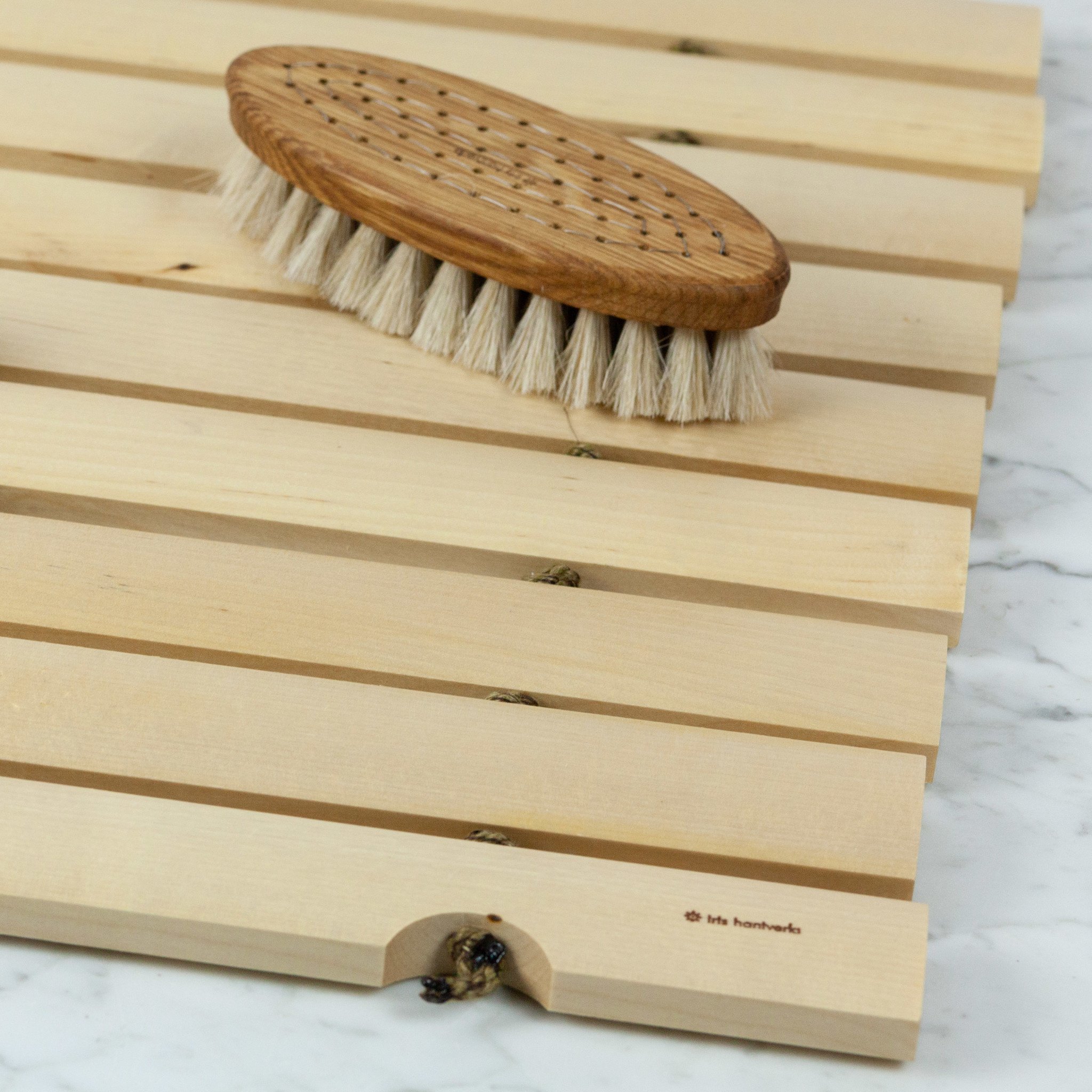 Swedish Oil Treated Birch Bath Mat Full Size