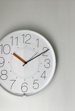 Lemnos Clocks Japanese Cara Wall Clock - White 12.6"