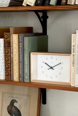 Lemnos Clocks Kaede Wall or Shelf Clock - White