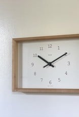 Lemnos Clocks Kaede Wall or Shelf Clock - White