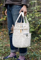 HeavyDuty Round Canvas Bucket Bag Tote with Handles