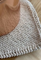 Hand Knit Organic Cotton Scrubbing Pad - Square - Individual