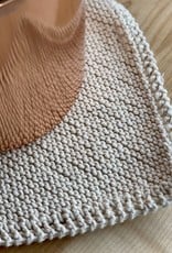 Hand Knit Scrubbing Square - Organic Cotton