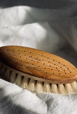 Swedish Handleless Oval Bath and Dry Body Brush - Horsehair