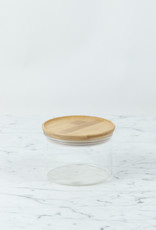 Glass Storage Jar with Bamboo Lid - Small 3"