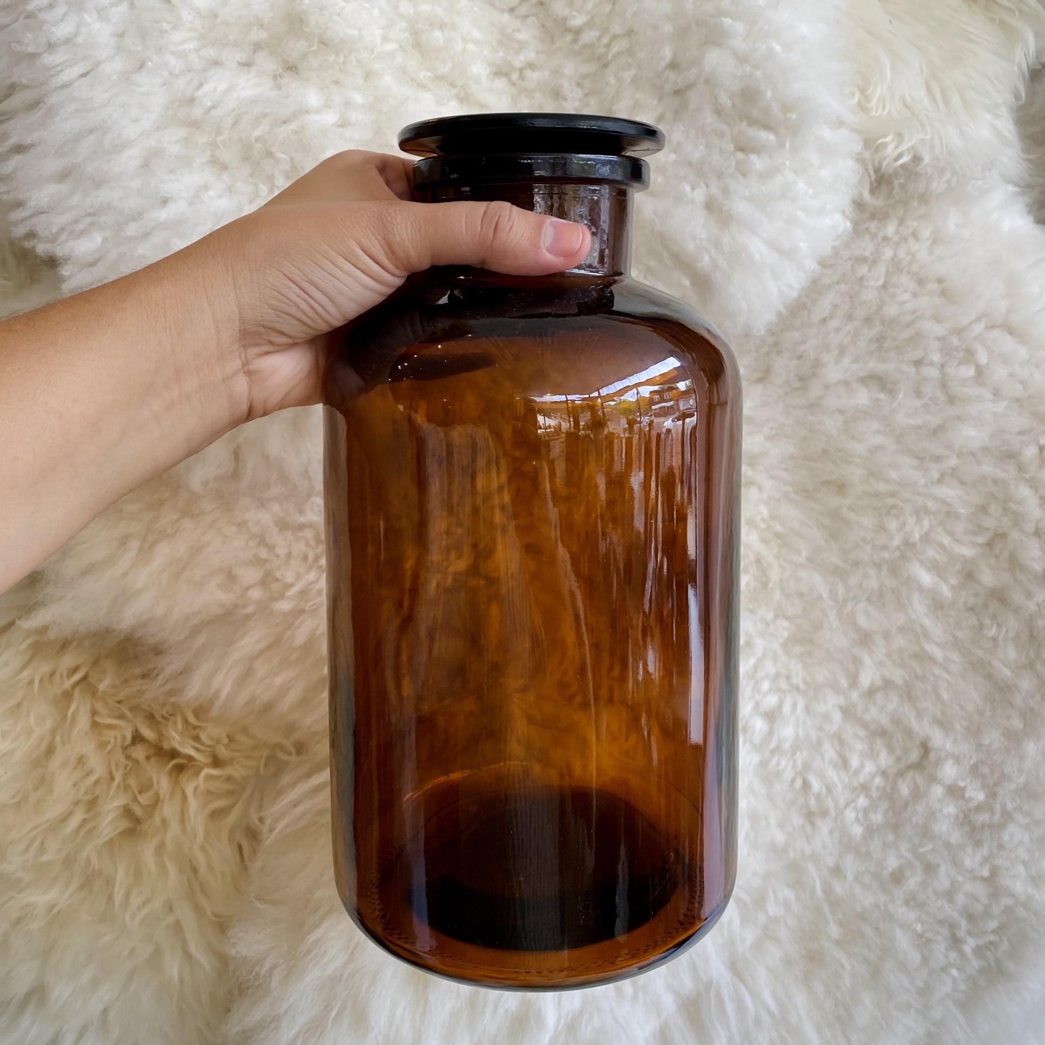 Amber Apothecary Bottle - Extra Large - 2 Liter