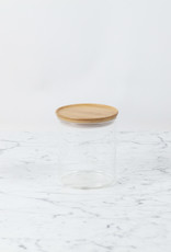 Glass Storage Jar with Bamboo Lid - Medium 5"