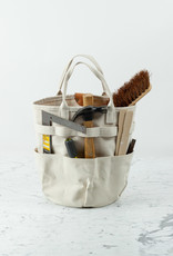 HeavyDuty Round Canvas Bucket Bag Tote with Handles