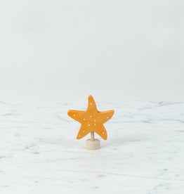 Grimm's Toys Celebration Orange Starfish