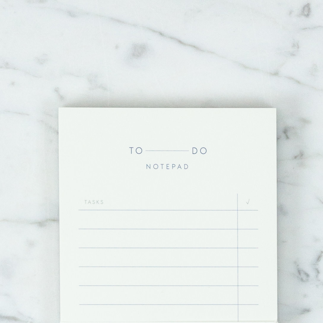 Simple Danish To Do Notepad - Slim 3.75x8"