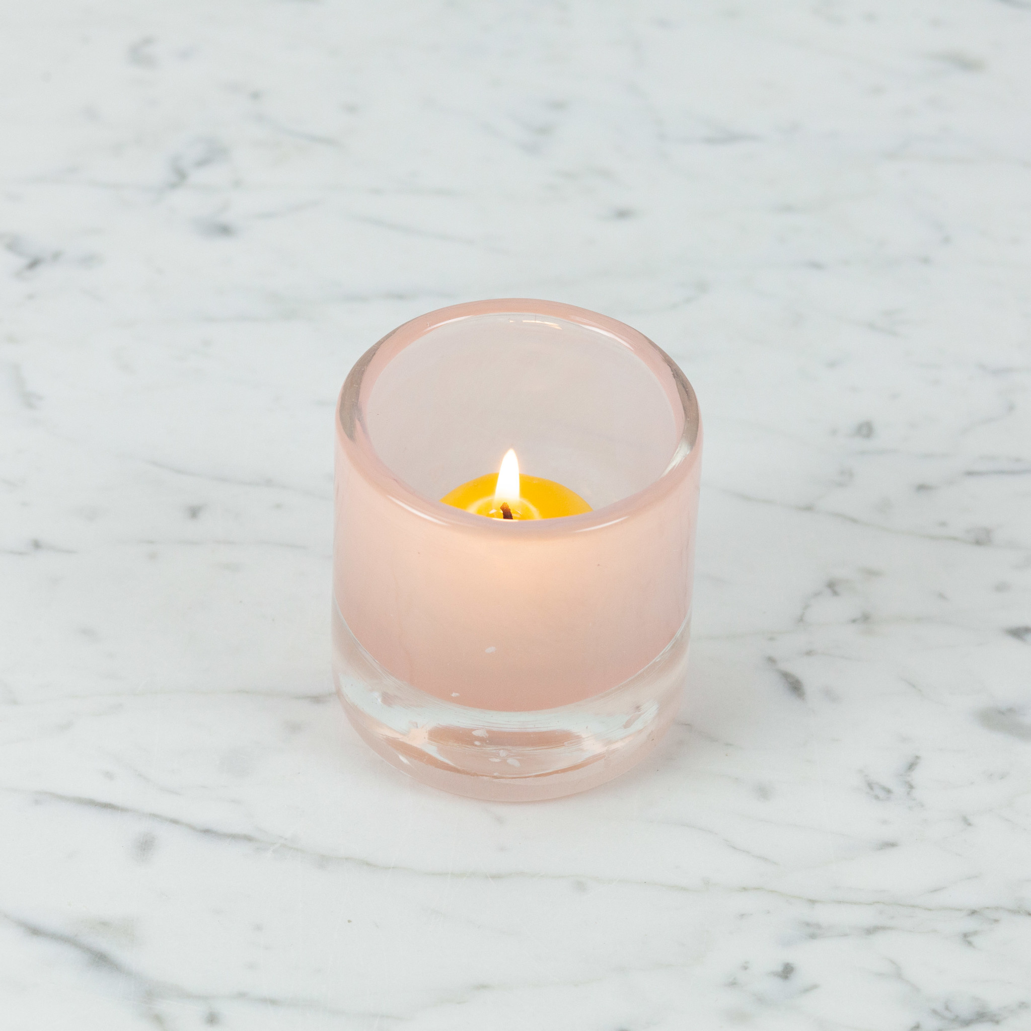 Henry Dean Henry Dean Mary Votive Holder - Cloudy Peach Pink - 2.5in