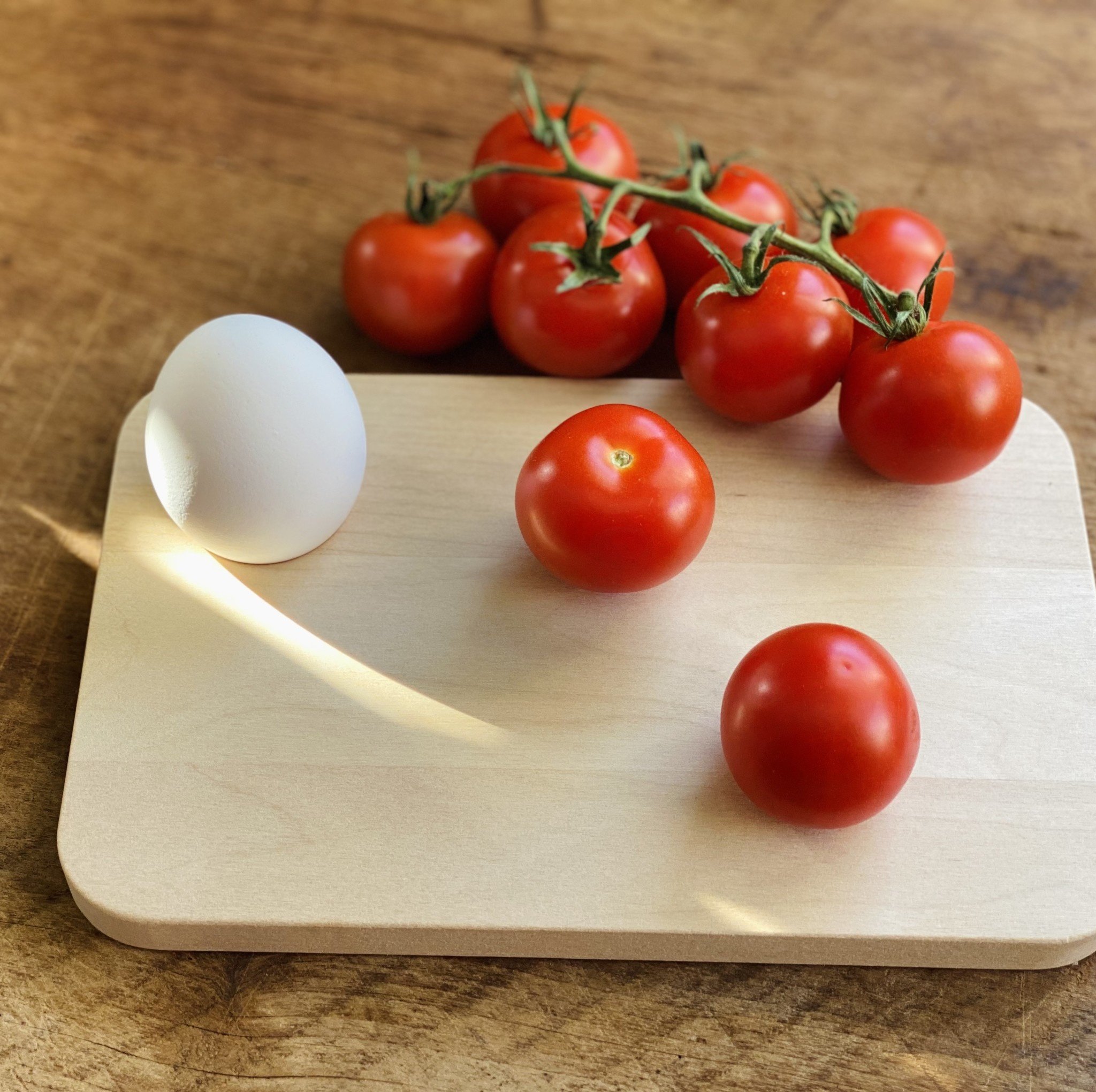 Swedish Birch Sandwich Board with Egg Cup